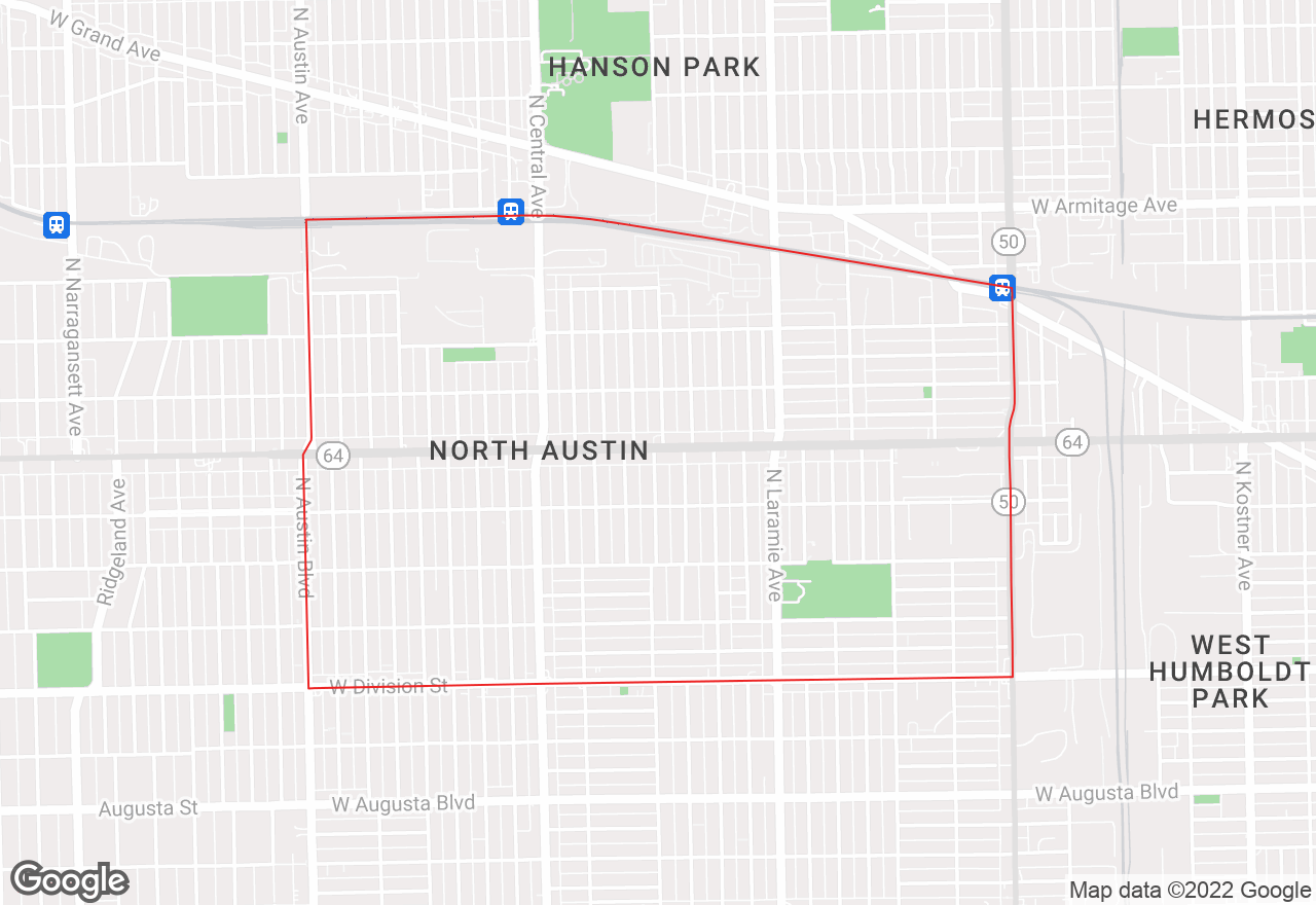 North Austin map