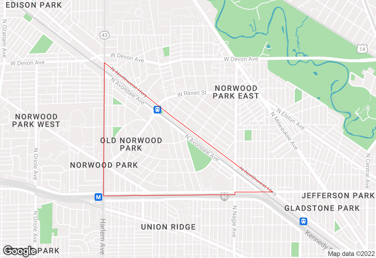 Old Norwood Park map