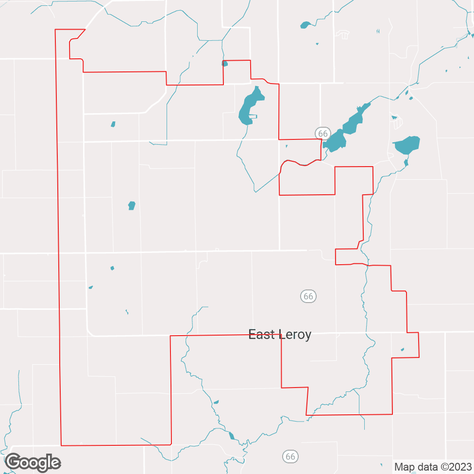 East Leroy map