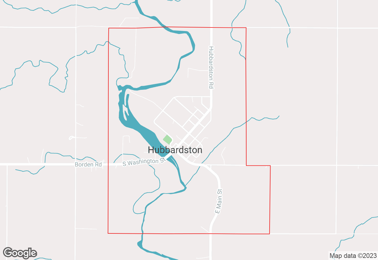 Hubbardston map