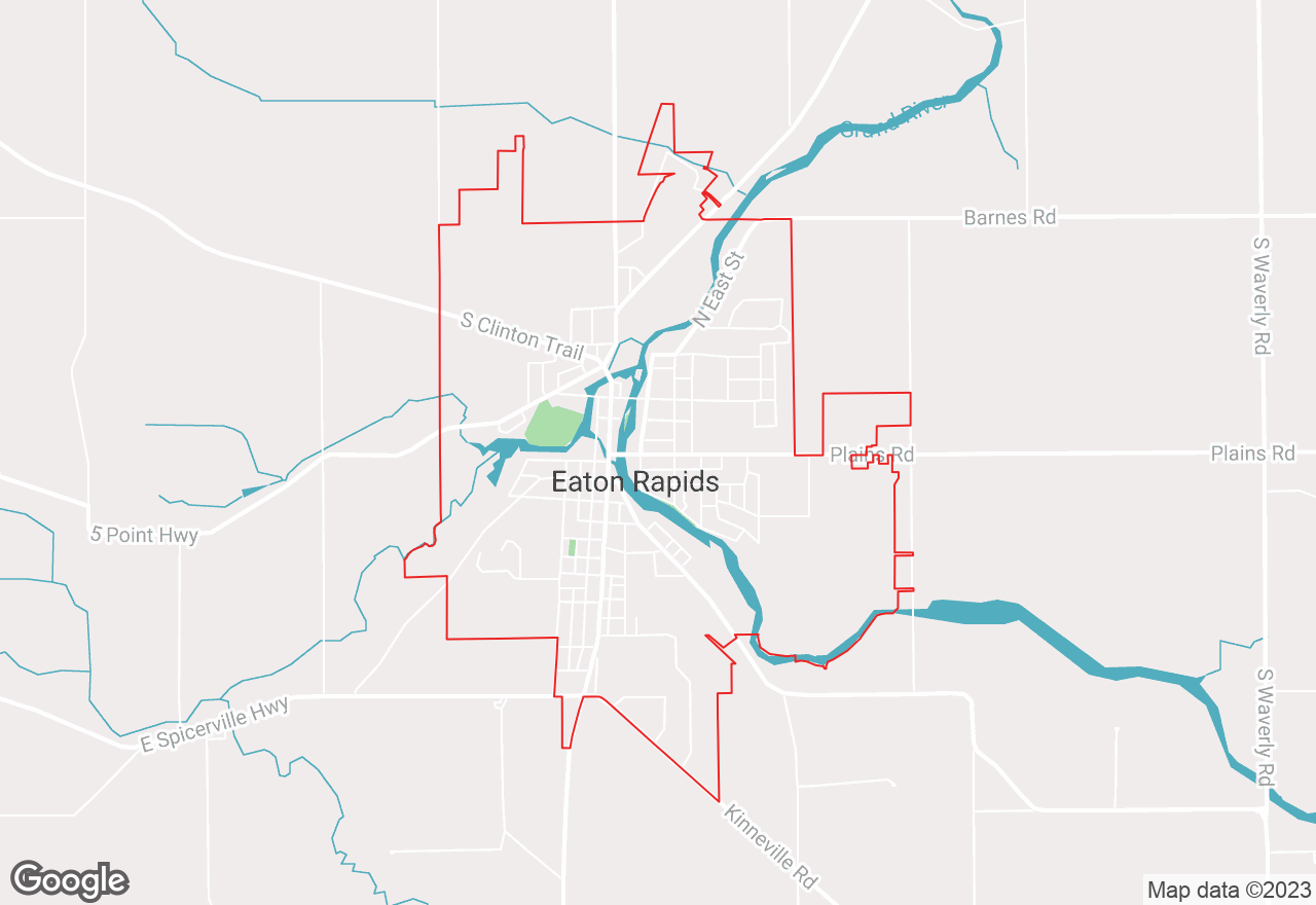 Eaton Rapids map