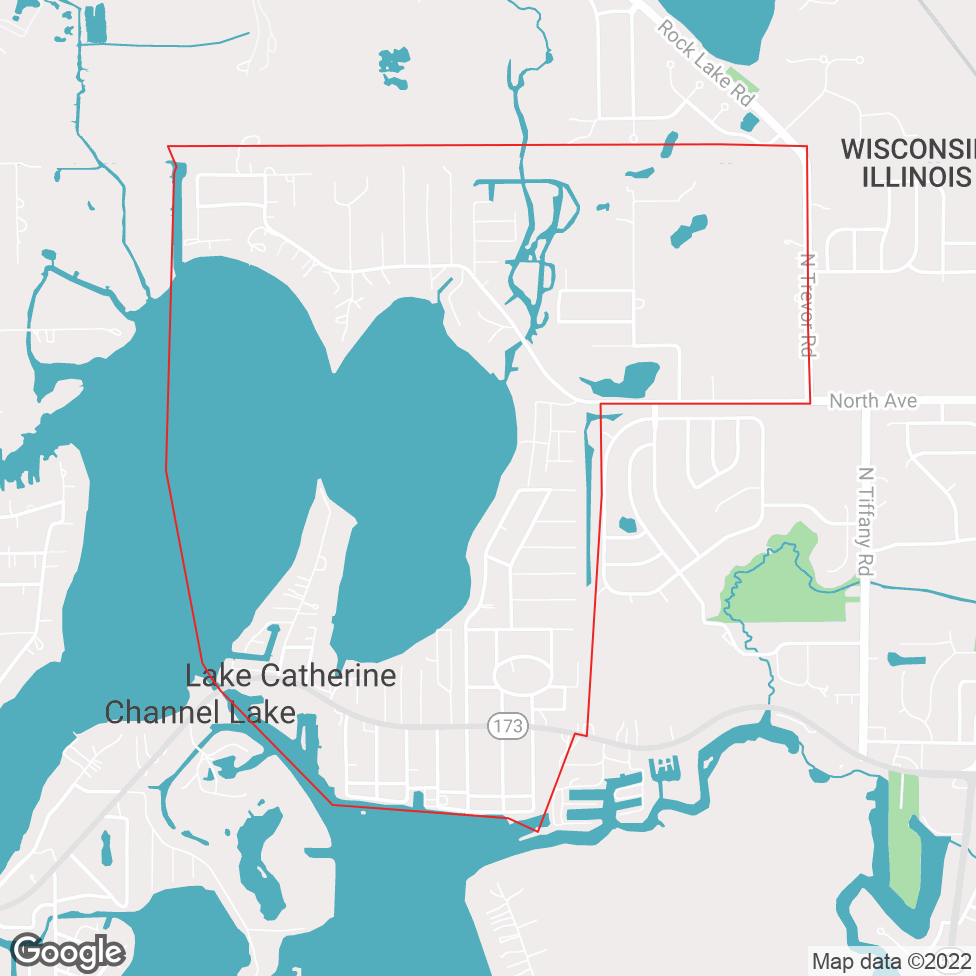 Lake Catherine map