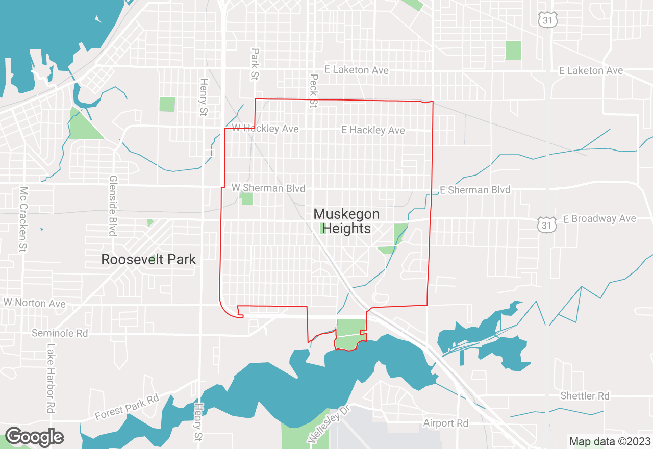 Muskegon Heights map