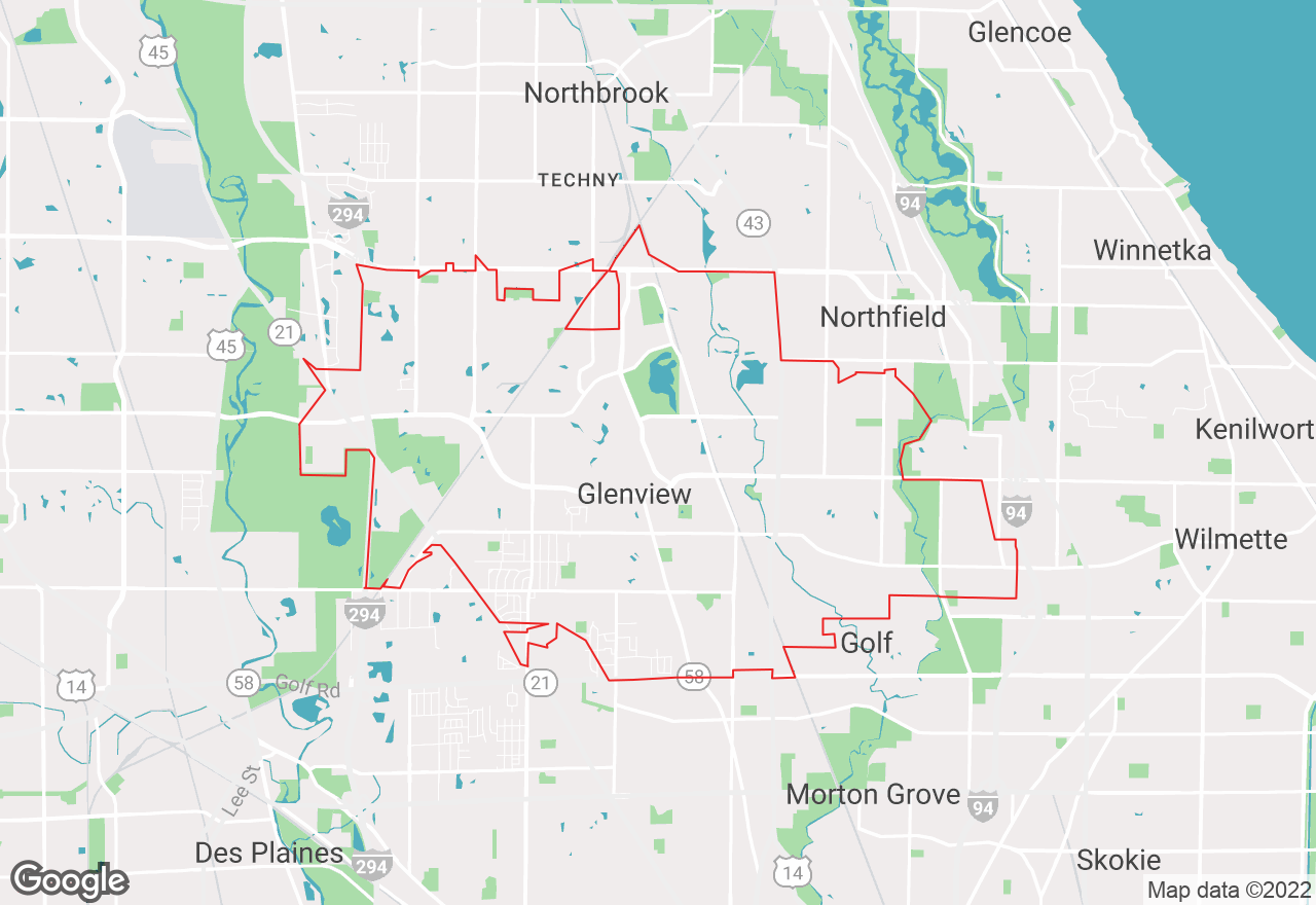 Glenview map