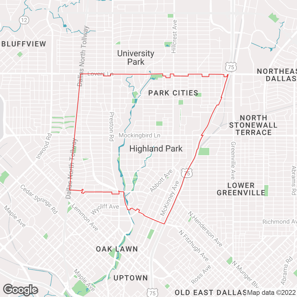 Highland Park map