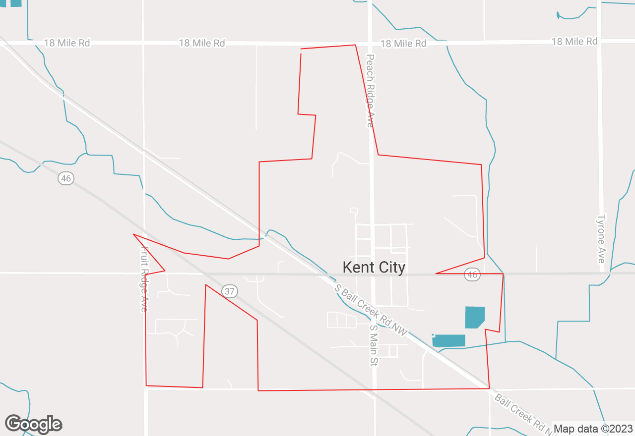 Kent City map