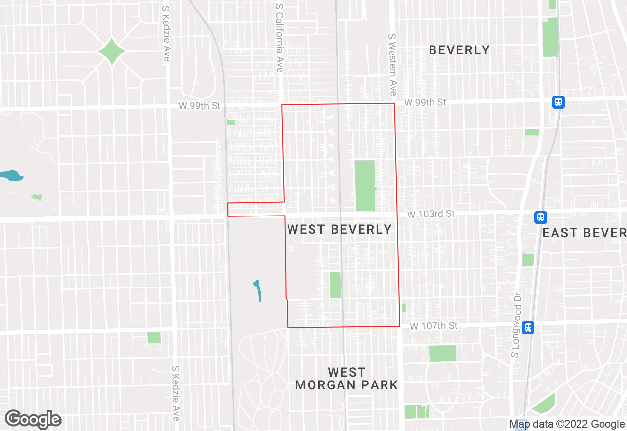 West Beverly map