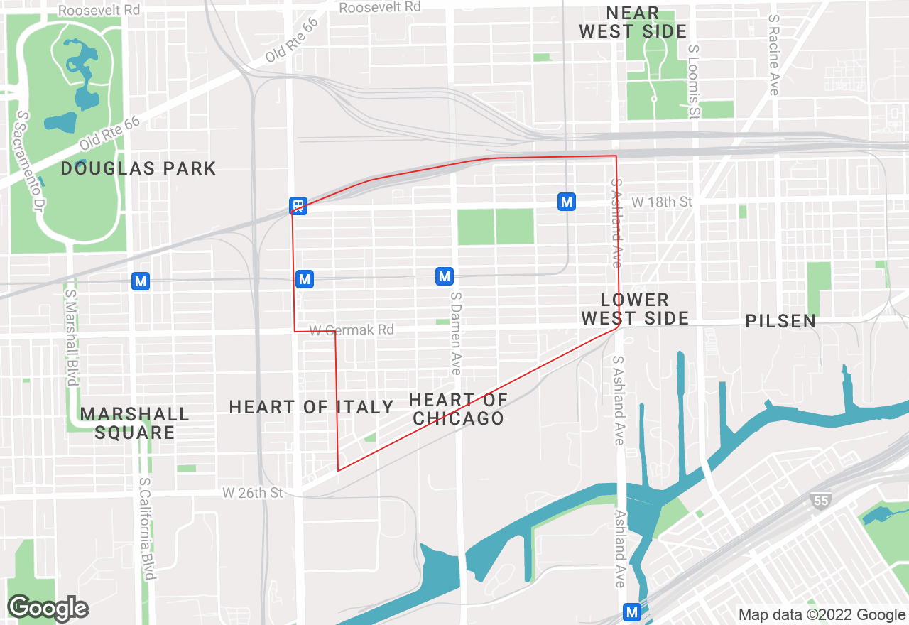 Heart of Chicago map