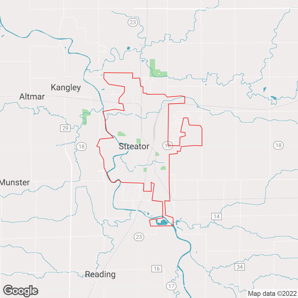 Streator map