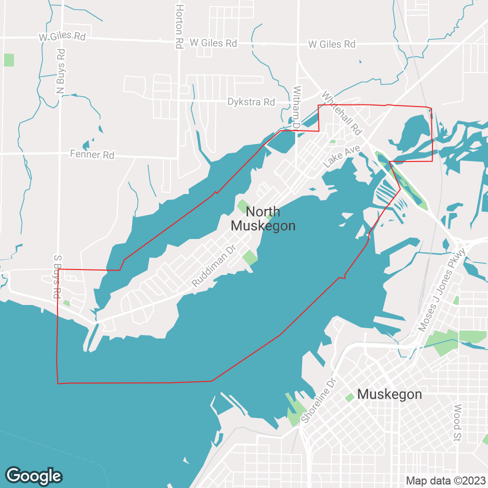 North Muskegon map