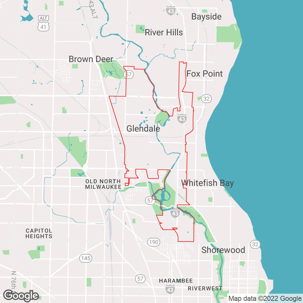 Glendale map