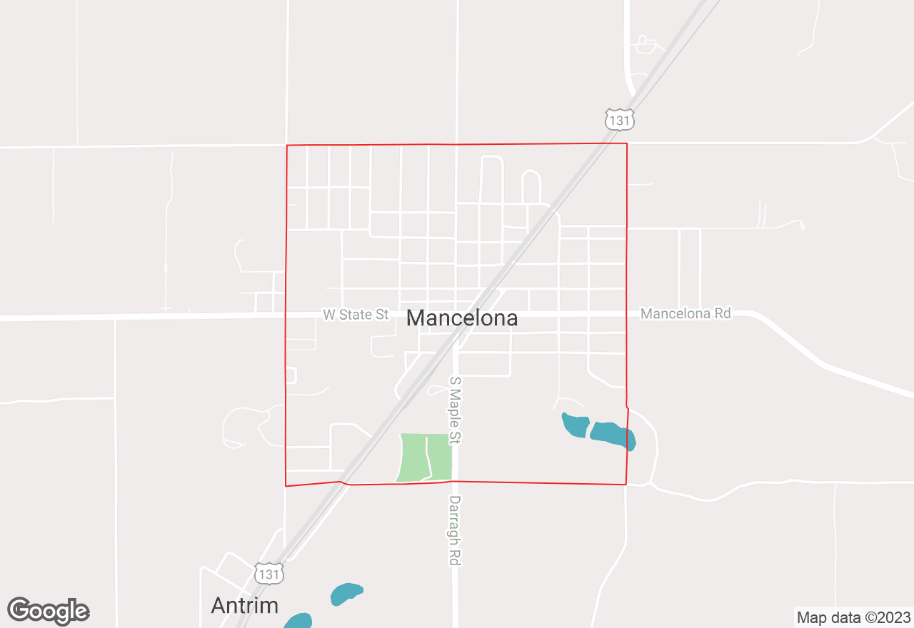 Mancelona map