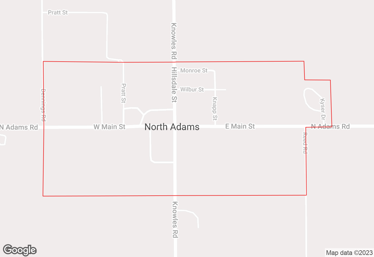 North Adams map