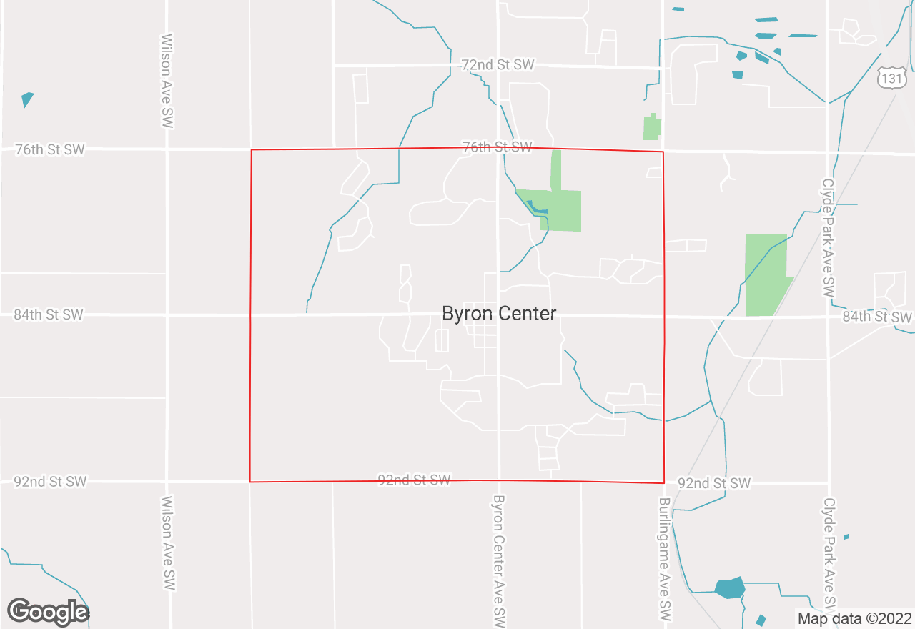 Byron Center map