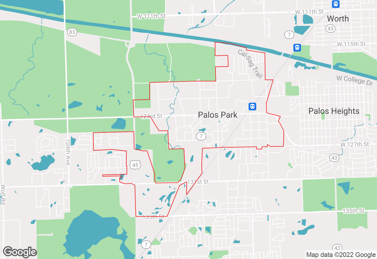 Palos Park map